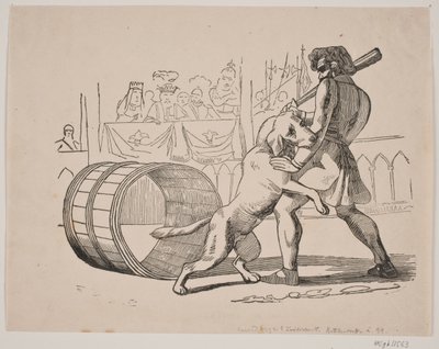 A briga de Macaire com o cachorro de Axel Theodor Kittendorff