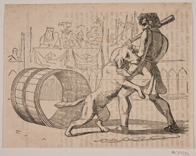 A briga de Macaire com o cachorro de Axel Theodor Kittendorff