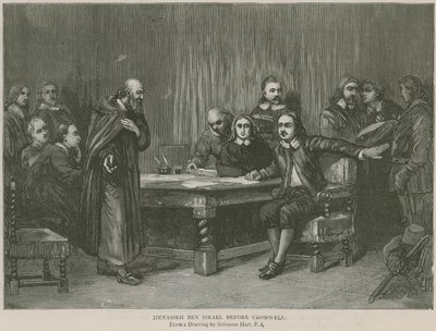 Menasseh Ben Israel antes da gravura de Cromwell de Axel Törneman
