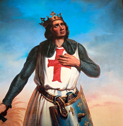 Retrato de louis ix rei de frança chamado saint louis de B. Strobl