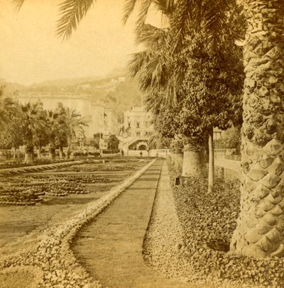 Monte Carlo, olhando do cassino, 1897. de B. W. Kilburn