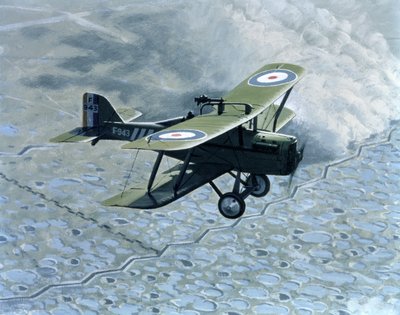 Royal Aircraft Factory SE5, monolugar com arma Vickers e Lewis, alimentado por Hispano-Suiza de B. Withams
