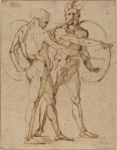 Dois nus masculinos de Baccio Bandinelli
