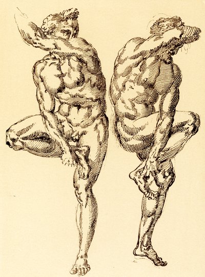 Dois atos masculinos de Baccio Bandinelli