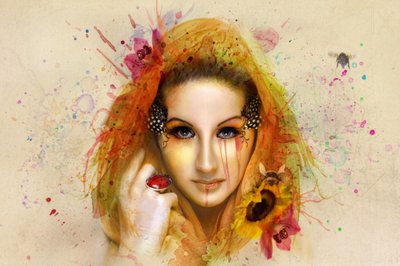 Retrato de fantasia vibrante de Baden Bowen
