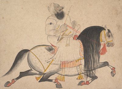 Retrato equestre de um nobre, ca. 1775. de Bakhta