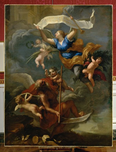 Triunfo do Tempo (pintura sobre tela) de Baldassare Franceschini