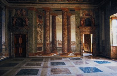 Fresco no Salão das Perspectivas de Baldassarre Peruzzi