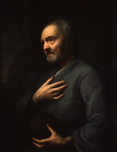 Retrato de um homem idoso de Balthasar Denner
