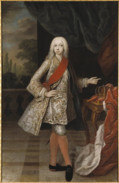 Pierre III (Czarde Russie) - Retrato do Czar Pedro III da Rússia (1728-1762), de Denner, Balthasar (1685-1749). Óleo sobre tela. Dimensão : 184x118 cm. Nationalmuseum Estocolmo de Balthasar Denner