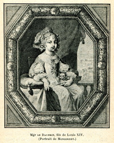 Cabanès, Educação dos Príncipes005 Mons. o Delfim, filho de Luís XIV de Balthasar Moncornet