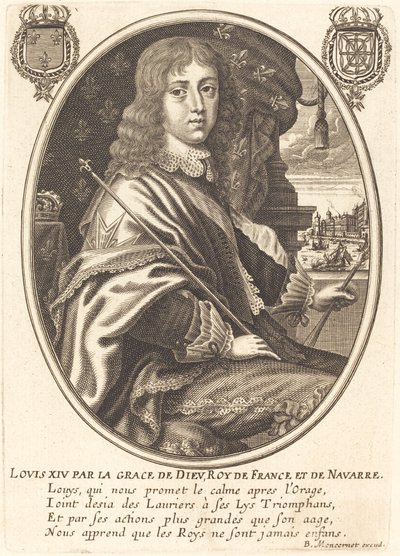 Luís XIV, rei da França de Balthasar Moncornet