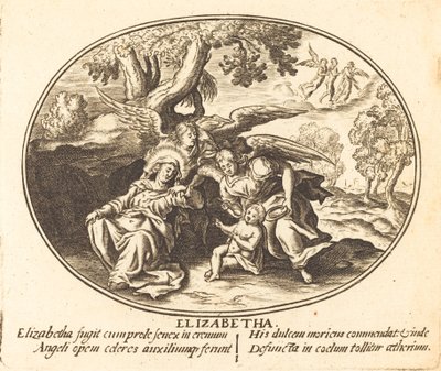 A fuga de Santa Isabel com o Menino São João de Balthasar Moncornet