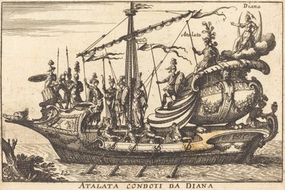 Atalanta condotti da Diana de Balthasar Moncornet after Remigio Cantagallina