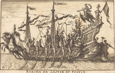 Bercha de Castor é Poluce de Balthasar Moncornet after Remigio Cantagallina