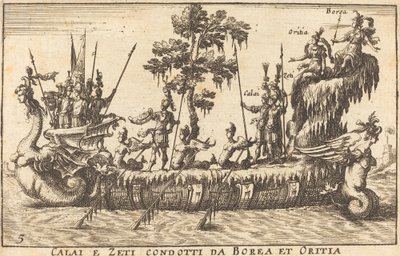 Calai e Zeti condotti da Borea et Oritia de Balthasar Moncornet after Remigio Cantagallina
