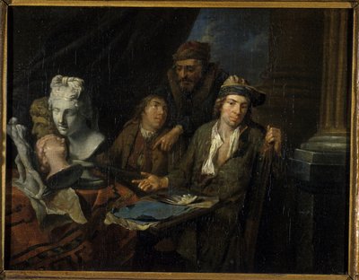 Estúdio dos Artistas, 1703 de Balthasar van den Bossche