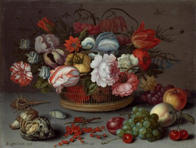 Cesto de Flores, c. 1622. de Balthasar van der Ast