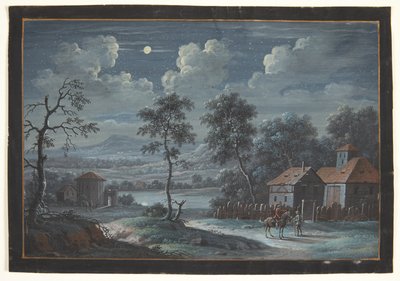 Uma paisagem do sul na lua cheia de Barbara Dietzsch