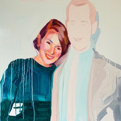 Nostalgia, 2021 (óleo sobre tela de poliéster) de Barbara Hoogeweegen