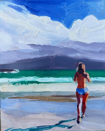 county kerry, 2023, óleo sobre painel de Barbara Hoogeweegen