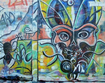 Monstro de graffiti vibrante de Barbara Piatti