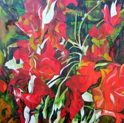 Flores vermelhas vibrantes de Barbara Piatti