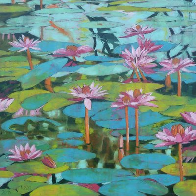 Nenúfares vibrantes de Barbara Piatti