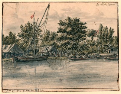 Vista do bairro de Willem III perto de Bodegraven de Barend Klotz (possibly)