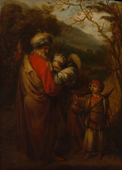 Abraão que dispensa Agar e Ismael, 1658. de Barent Fabritius