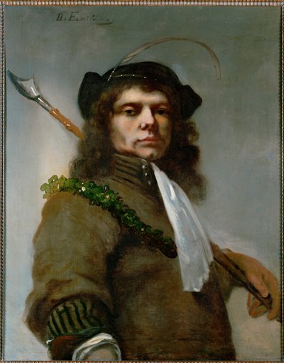 Autorretrato de Fabrício como pastor ... (óleo sobre tela) de Barent Fabritius