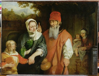 O despedimento de Agar de Barent Fabritius