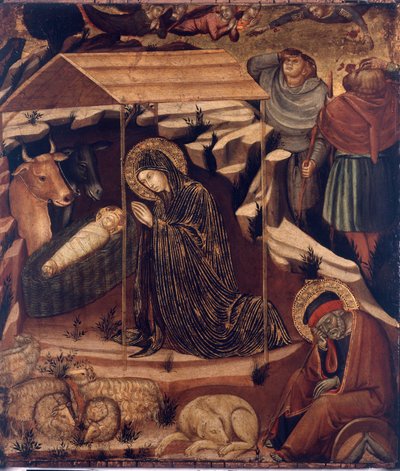 Adoração de pastores, c.1375-79 de Barnaba da Modena