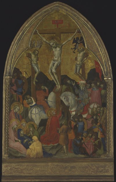 Crucifixo, c.1375 (tempera e ouro sobre madeira) de Barnaba da Modena