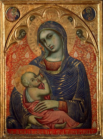 Mary nursing Jesus (Pintura de Barnaba da Modena