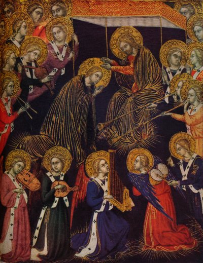 A Coroação da Virgem, 1374 de Barnaba da Modena