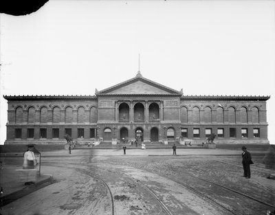 Art Institute of Chicago, Chicago, Illinois, EUA, c.1892 (foto a p/b) de Barnes and Crosby