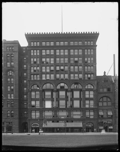 Edifício de Belas Artes, Chicago, Illinois, EUA, c.1903 (foto a p/b) de Barnes and Crosby
