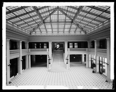 Illinois Theater Building, Chicago, Illinois, EUA, c.1905 (foto a p/b) de Barnes and Crosby