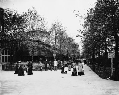Lincoln Park Zoo., Chicago, Illinois, EUA, c.1900 (foto a p/b) de Barnes and Crosby