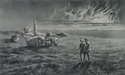As meias de pedras, ilustração para Legends Rustiques por George Sand (1804-76) 1858 de Maurice Sand