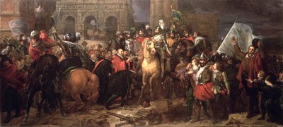 Entrada de Henri IV em Paris, 22 de março de 1594 (pintado em 1817) de Baron François Pascal Simon Gérard