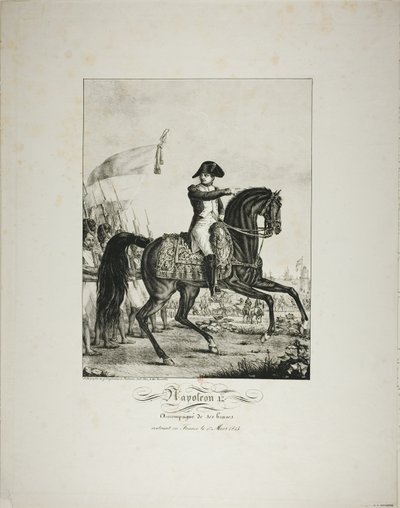 Napoleão acompanhado por seus bons homens, retornando à França em 1º de março de 1815 de Baron François Pascal Simon Gérard