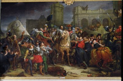 A entrada de Henri IV (1553-1610) em Paris, 22 de março de 1594 de Baron François Pascal Simon Gérard