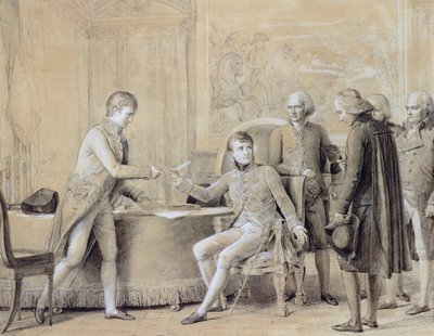 A assinatura da Concordata entre a França e a Santa Sé, 15 de julho de 1801 de Baron François Pascal Simon Gérard