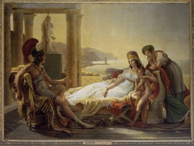 Enéas a contar a Dido as desgraças de Tróia (óleo sobre tela de Baron Pierre-Narcisse Guerin