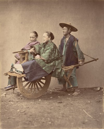 Carrinho de mão, década de 1870. de Baron Raimund von Stillfried