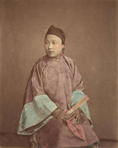 Garota de Xangai, década de 1870. de Baron Raimund von Stillfried