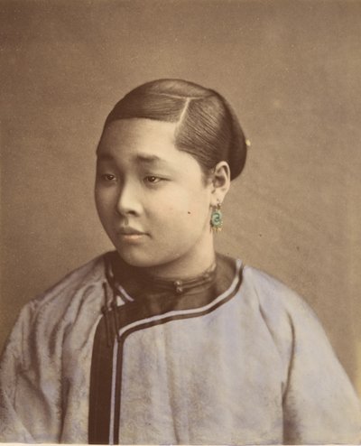 Garota de Xangai, década de 1870. de Baron Raimund von Stillfried