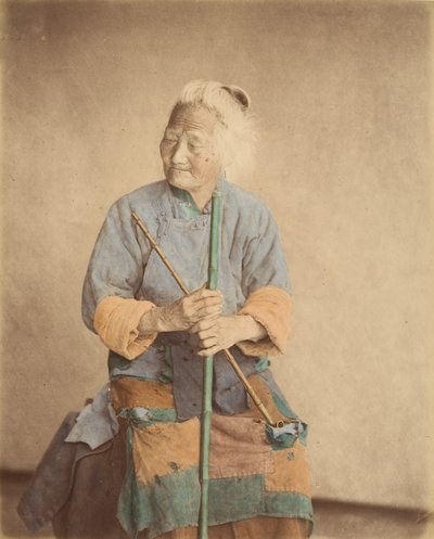 Velho mendigo, década de 1870. de Baron Raimund von Stillfried